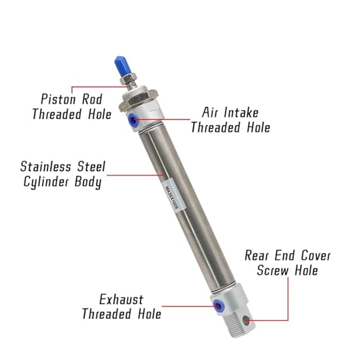 Vérin pneumatique de type MA pour systèmes pneumatiques compacts