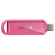 SanDisk Phone Drive mit USB Type-C 512 GB (Flash-Laufwerk für Smartphones, Tablets und Computer, 150 MB/s Lesen, Schlüsselring-Öse zur Mitnahme, 1 Jahr RescuePRO Deluxe-Software) - Seastar Pink