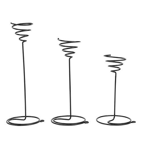 Scicalife 3 Piezas Soporte de Planta de Aire de Metal Espiral Base de Planta de Aire Contenedor de Mesa Plantador Tillandsia Floreros [V] Organizador de Almacenamiento para La Oficina en