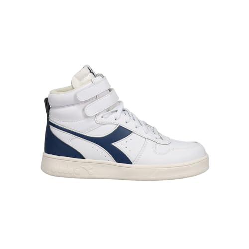 Diadora Kids Boys Magic Basket Mid High Sneakers Shoes Casual - Blue, White - Size 4 M