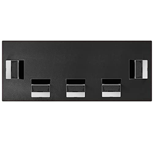 Zoresyn Large Conference Table Pads (78.74" X 35.43") - Pu Leather Oversized Mouse Pad Office Desk Mat - Nonslip Base And Waterproof Desktop Writing Pad Mouse Mat (Black) #TOP3