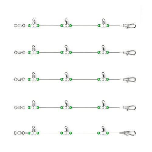 Set de 10 piezas de accesorios luminosos para pesca miniatura 6