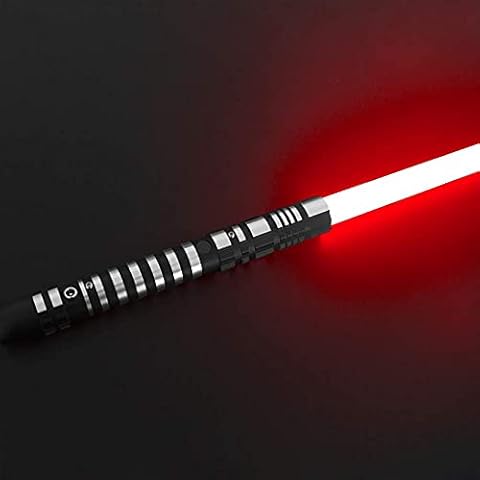 Hengqiyuan Lightsaber Star Wars, Lightsaber Replica Toy for Kids Metal Handle USB Charging Removable Real Experience Lightsaber Dueling,Red Cover