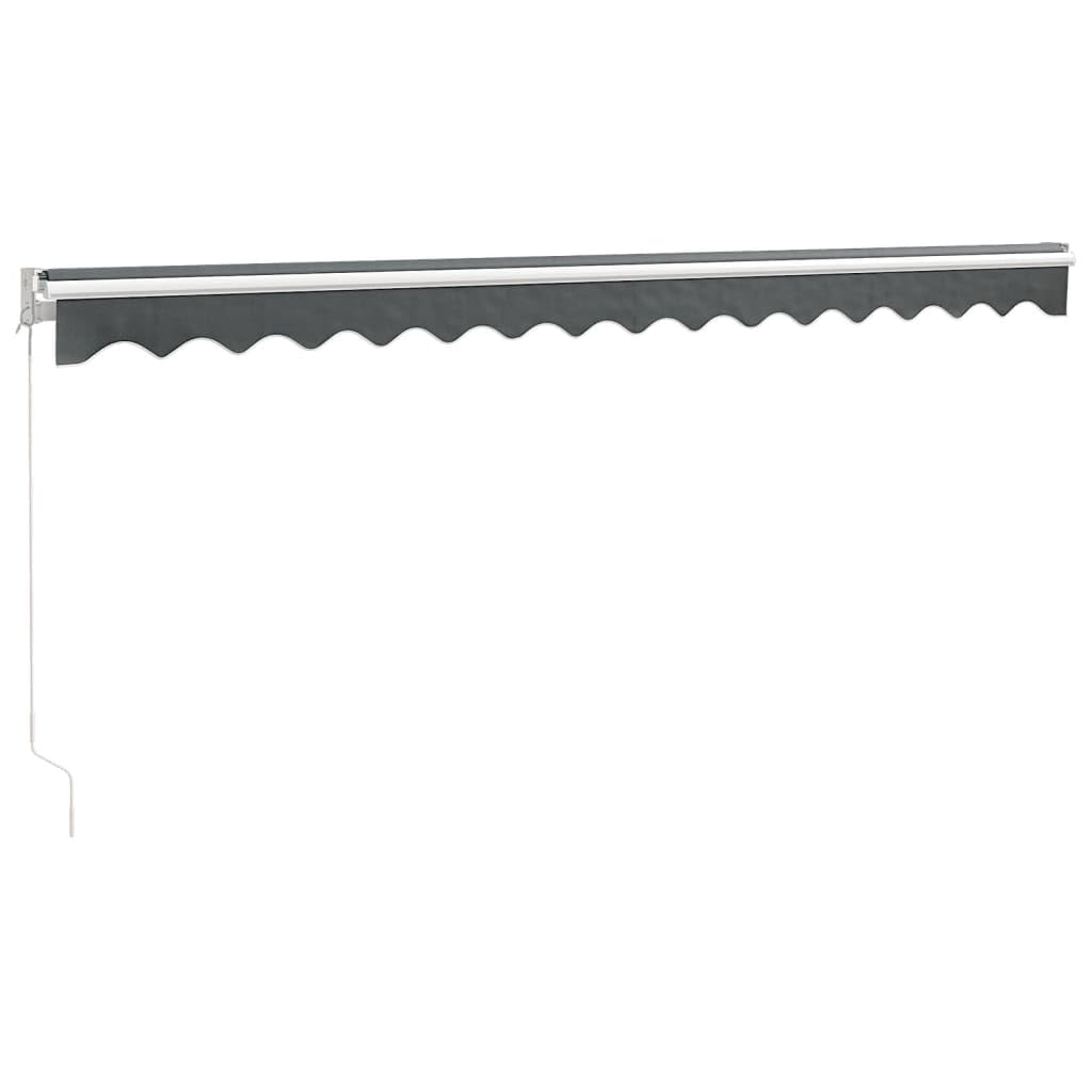 Ce Store banne rétractable 4x3m, motorisé/Manuel, Offre Un abri Solaire extérieur idéal pour Balcon et terrasse. Fabriqué en Tissu Gris et Aluminium résistant aux intempéries, il est Facile