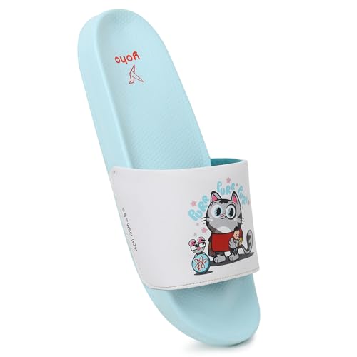 Image of YOHO Sliders for Women | Comfortable and Lightweight Slides | WB Cartoon & Comic Characters: Tom & Jerry, Big Bang Theory, Friends, Games of thrones and Wonder Woman Footwear for Girls