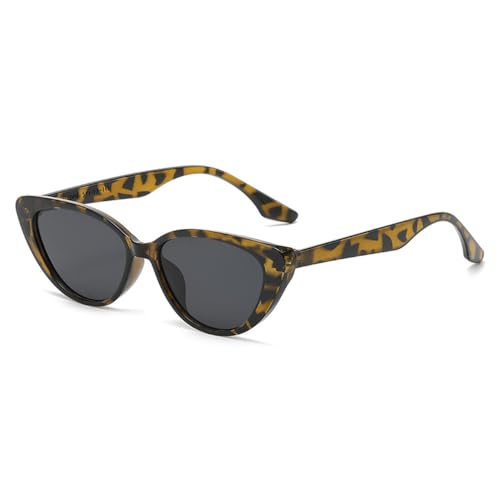 Generisch Gafas de sol de ojo de gato, moda triangular, retro, para mujer, gafas de sol para mujer, UV400, B74, Tortuga Hawksbill, Unit size