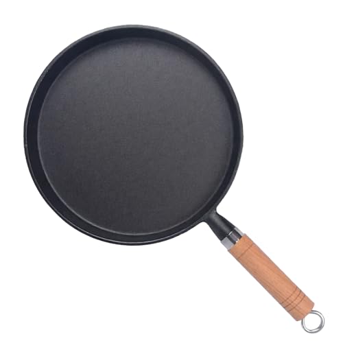 BUERPINKING Gusseisenpfanne Induktion, Bratpfanne Gusseisen 20cm, Eisenpfanne mit Holzgriff, Pfanne Gusseisen für Gasgrill, Camping Outdoor Kochen BUERPINKING Gusseisenpfanne Induktion, Bratpfanne Gusseisen 20cm, Eisenpfanne mit Holzgriff, Pfanne Gusseisen für Gasgrill, Camping Outdoor Kochen
