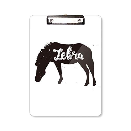 Porte-bloc A4 Pinto fini les feuilles froissées support animal noir blanc
