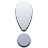 Super Cool Creations Exclamation Mark ! Miroir - 10 cm