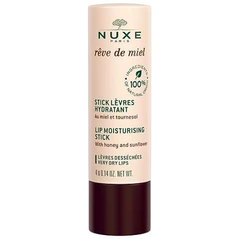 NUXE Rêve de Miel Lip Stick - 100% Natural Organic Moisturizer for Cracked & Dry Lips With Shea Butter & Vitamin E, 0.14 Oz Cover