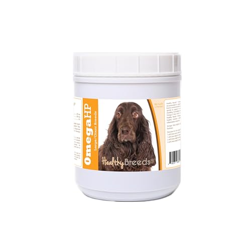Image of Healthy Breeds Field Spaniel Omega HP Fatty Acid Skin and Coat Support Soft Chews 90 Count