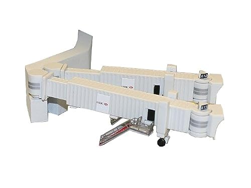 Gemini Jets Airbridge Set 2 with 3 Dual Widebody Jet Bridges and Airport Adapters, 1:400 Scale