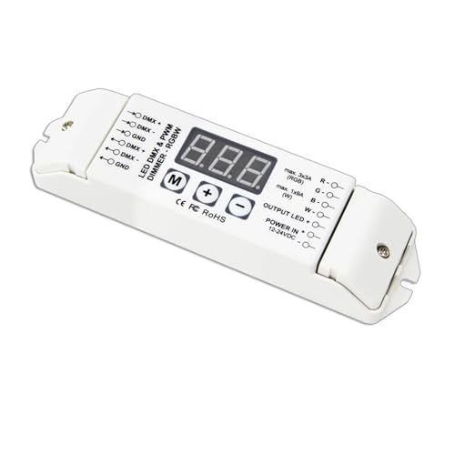 Décodeur DMX512 LED 4 canaux BC-834 pour un contrôle RGBW fluide et précis à affichage tube