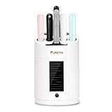 PURETTA Toothbrush Holder UV for Toothbrush Solar Energy with 4 Toothbrush Position Wall Mounted or...