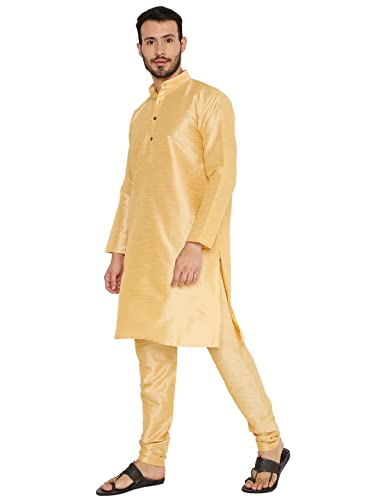Image of Maharaja Banarasi Dupion Silk Kurta Pjama Set for Men