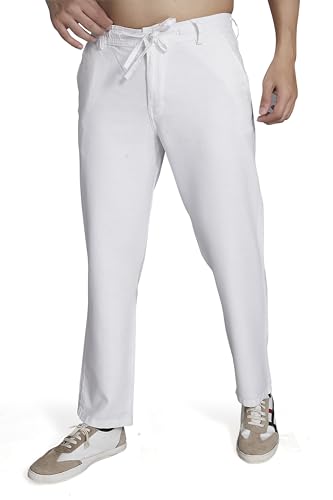 Image of DIVISIVE Men's Relaxed Fit Cotton Linen Blend Trousers