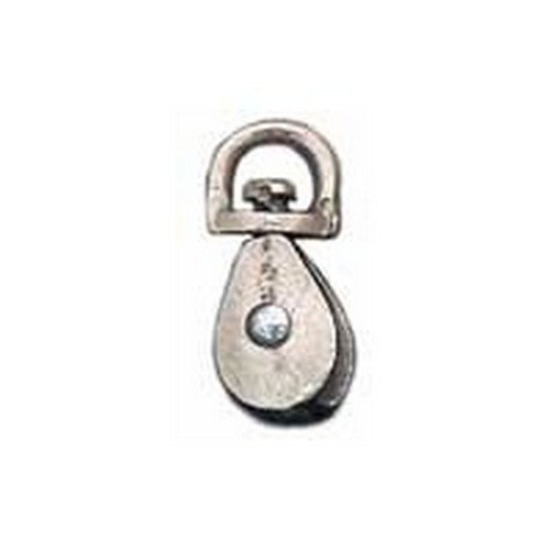 Baron 1 in. Dia. Cadmium Plated Zinc Swivel Eye Single Eye Pulley