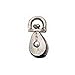 Baron 1 in. Dia. Cadmium Plated Zinc Swivel Eye Single Eye Pulley