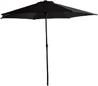 Ombrelone Life NAPPEDAM F250 Cinza Escuro – Guarda-Sol Grande para Jardim, Piscina, Varanda e Área Externa com Haste e Manivela