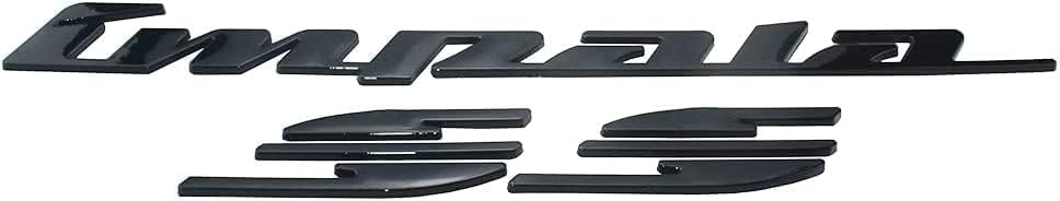 Kit calcomanía compatible con Impala 10253595 negro brillante para solucionar logos perdidos 3