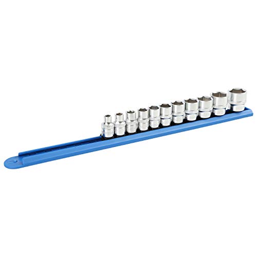 Oemtools 22956 3/8 Inch Drive 11 Piece Sae Socket Set, 3/8 Inch Drive Socket Set With Socket Organizer, 6 Point Sockets #TOP7