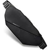 [VIVALD] 公式 大幅アップデート 【上位モデル】 ボディバッグ メンズ コンパクト 斜めがけバッグ ショルダーバッグ 小さめ 軽量 撥水 YKKファスナー 肩掛けバッグ ウエストポーチ Sling Bag (着脱キーストラップ付き) (ブラック)