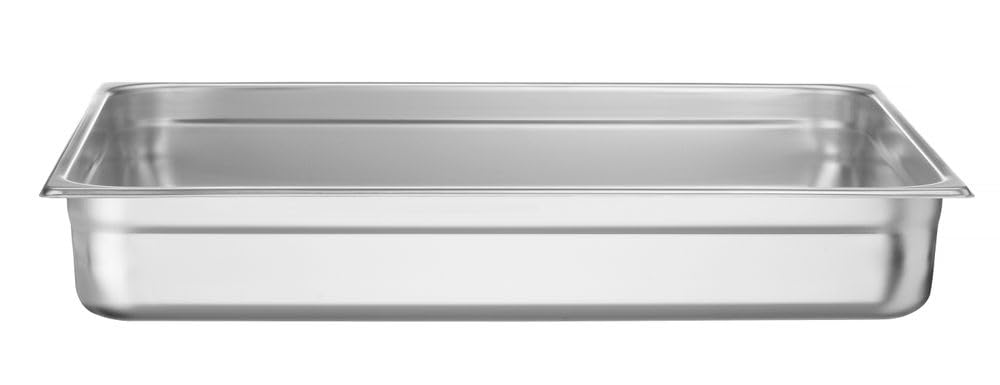 HENDI Contenitore Gastronorm, GN 2/1, resistenza termica -40 °C a 300 °C, compatibile con i forni a convezione, frigoriferi, bagno María, chafing dishes, 30L, 650x530x(H) 100mm, acciaio inox 18/10