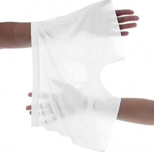Men's Ice Silk Boxer Briefs See-Through Transparent Fast Drying Fitness Sport Underwear3
