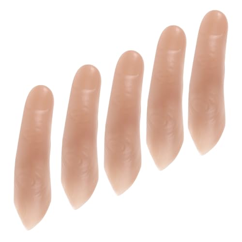 Abaodam 5piezas Simulación De Funda De Dedo Falsa Dedos Falsos Rotos para Actuaciones Creativas Accesorios De Vinilo para Magos Fiestas Bromas