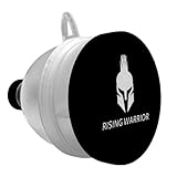 Rising Warrior Protein Powder Container to go| Gym Funnel for Pre-Workout, Protein Powder & Supplements | BPA-Free 200ml Portable Water Bottle Protein Powder Holder W Pillbox Storage