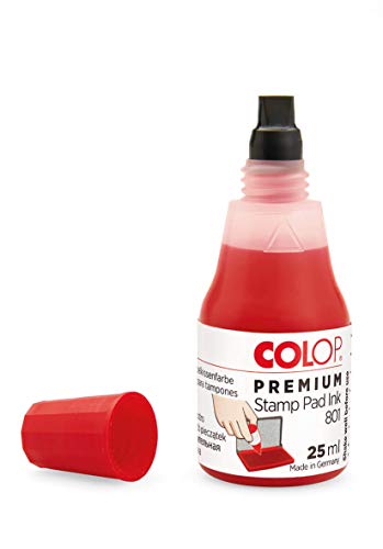 Colop 801 Premium Ink 25ml Red - Stamp Pad for Rubber Stamp & Self Ink Stamps - Image 2 thumbnail