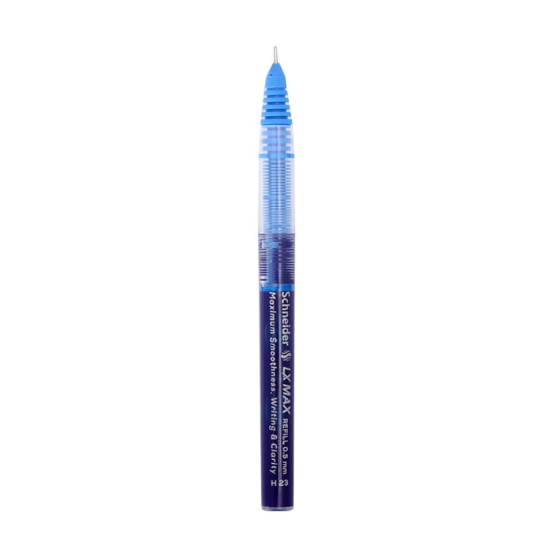MADHAVI STATIONRES Luxor Schneider Lx Max Needle Tip Refill - 0.5mm Tip - Waterproof Ink - (Pack of 10) (Blue Ink)-image-16