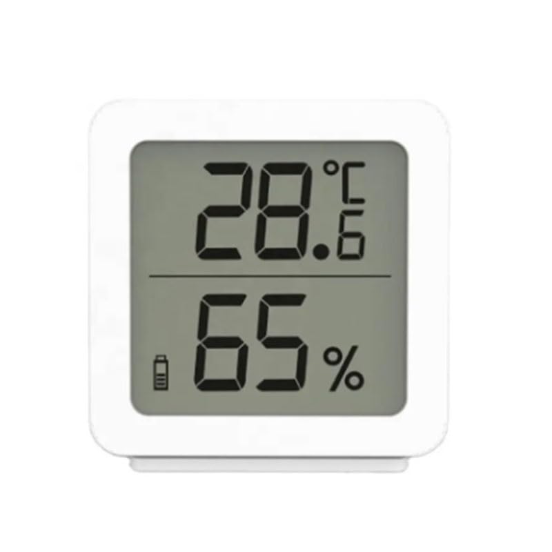 ABS Portable Thermometer Hygrometer White Digital Display Bedroom Living Room