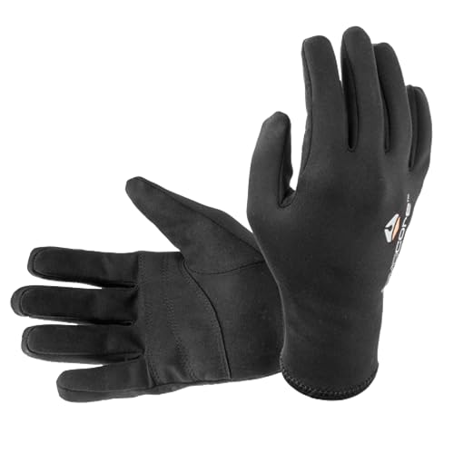 Guantes Lavacore negros para explorar fondos marinos y rutas en kayak este invierno