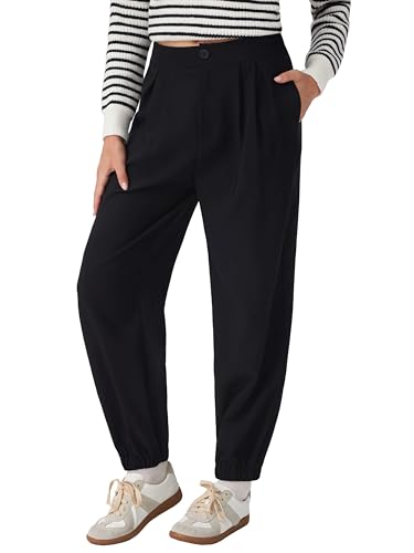 CIDER Women's Balloon Joggers Pants High Waist Botton Casual Stylish Trousers2