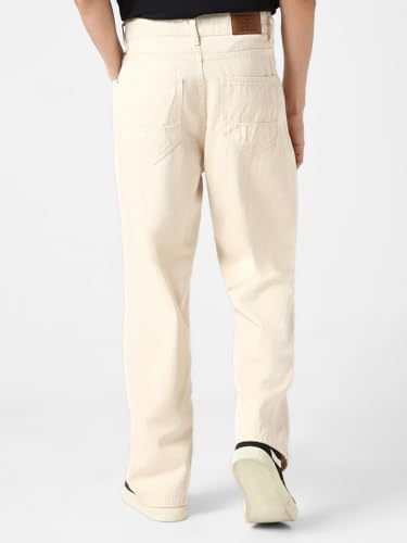 Image of Urbano Fashion Men's Loose Mid Rise Baggy Fit Washed Jeans Non-Stretchable