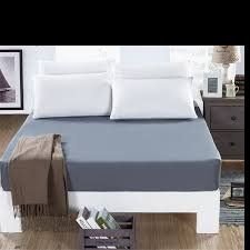 Image of Terry Mattress Protector 100% Waterproof- Double Bed 72 Inch X 78 Inch / 6 ft x 6.6 ft-Dark Grey