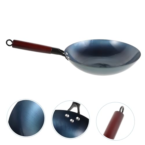 Wok de Hierro con Mango de Madera Antiadherente miniatura 7