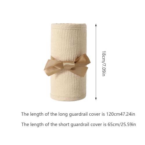 Protège-barreau lit bébé gaze de coton bio ajustable lot de 2