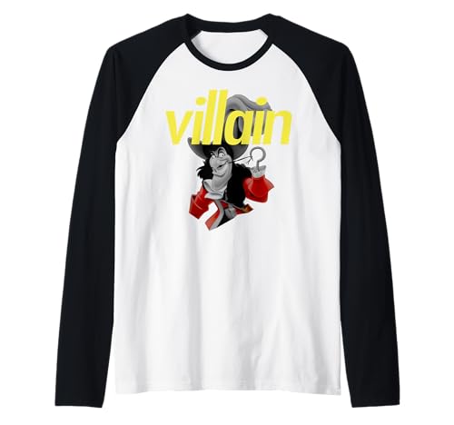T-shirt Raglan Baseball Captain Hook Disney idéal pour les parcs