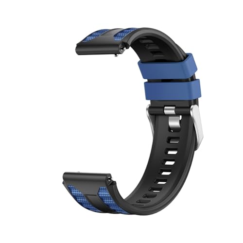 PPXZDZQXXJJ 22mm Button Quick Release Silicone Band For Huawei Watch 5 4 Ultimate 2 GT6 GT5 Pro GT4 46MM Replace Bracelet Accessories(Black blue,22mm)
