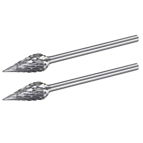 Fraise rotative carbure tungstène outillage meuleuse cone pointu 2pcs