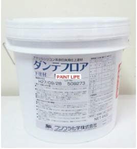 Amazon フジワラ化学 フジワラ化学 ダンテフロア 下塗材 標準色 4kg ブラウン セメント