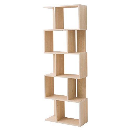 Mobili Rebecca® Scaffale Libreria 5Ripiani Legno