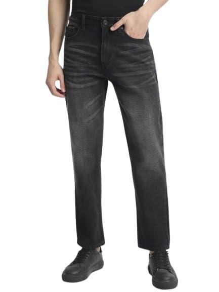 Image of BENE KLEED Men Solid Shaded Relaxed FIT 100% Cotton Jeans