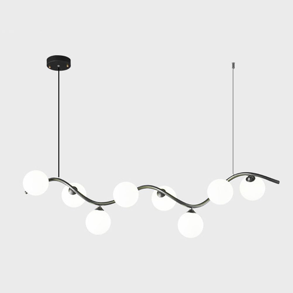 Lustre de luxe en cuivre noir à 10 têtes G9 pour sublimer votre salle à manger