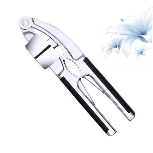 HAKIDZEL Garlic Press and Slicer Mincer Crusher for Garlic and Nuts Functionality Easy to Clean Kitchen Tool for Cooking and Food Preparation