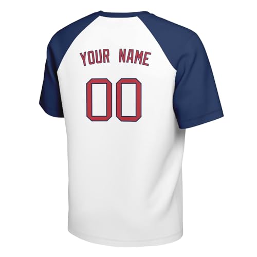 Image of ANTKING T-Shirt Custom Name Number Crewneck Short Sleeve for Men Youth Gifts