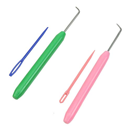 Morza 1 Set Aiguille + Crochet pour l'artisanat à Tricoter Métier à Tisser et Tricoter Knitter Travail Couleur aléatoire