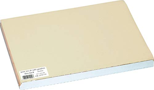 Pro Nappe 304124I Podkładka, mata stołowa z tłoczonego satynowego papieru, jednorazowa - Format 30X40 cm - Kolor kość słoniowa - Wyprodukowano we Francji 500 sztuk